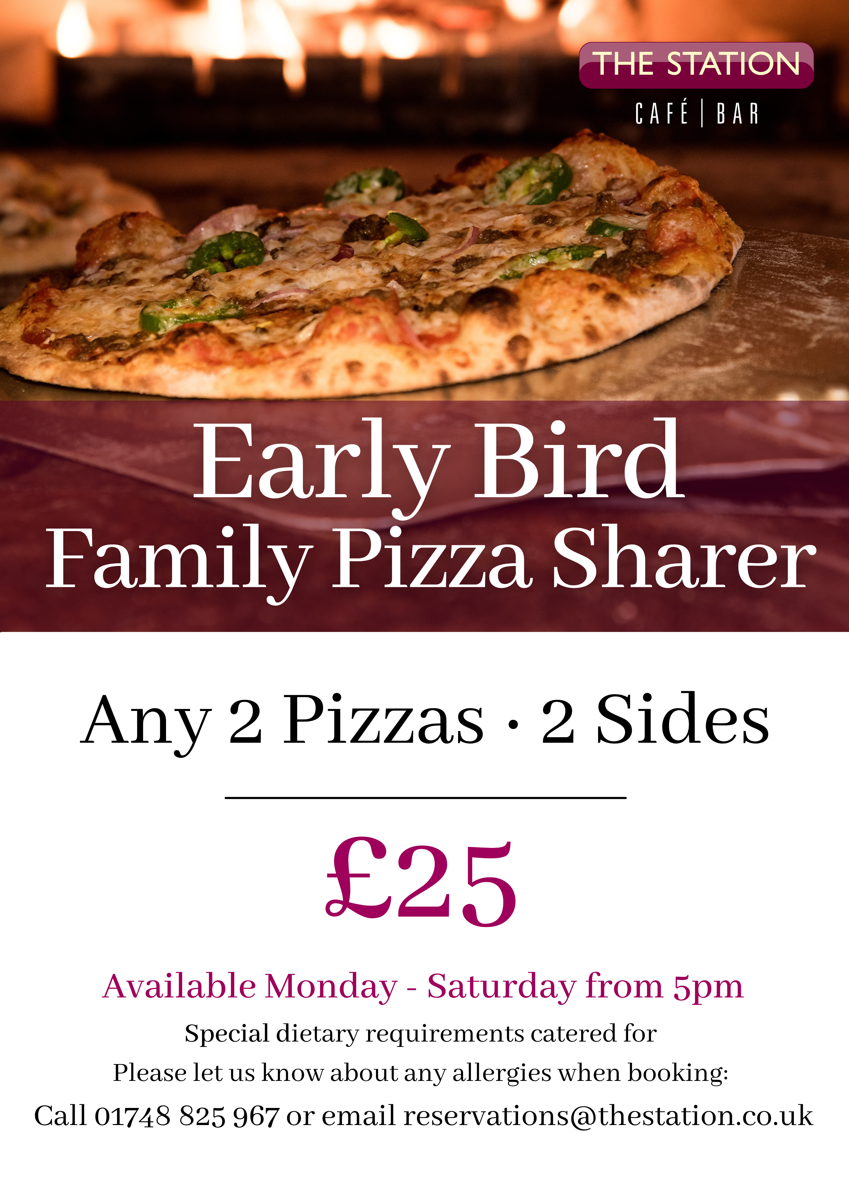 Early Bird Pizza Deal